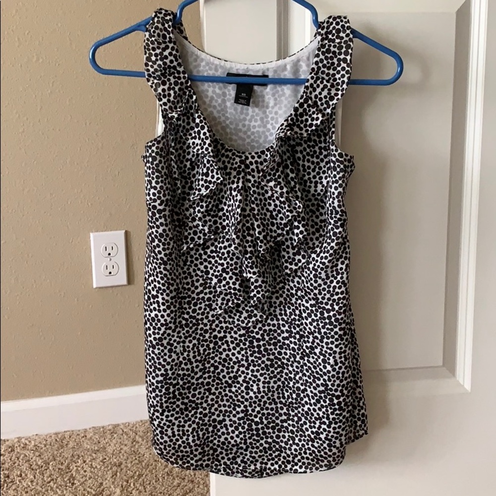 White House Black Market black/white blouse